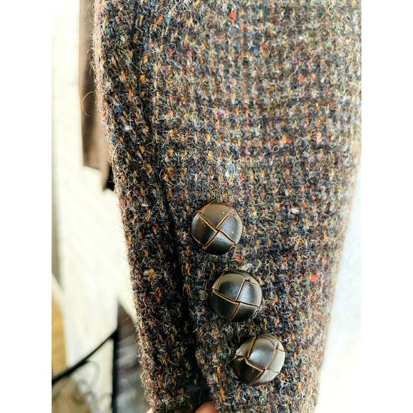 Harris Tweed Scotland Sport Coat Blazer Mens 48R Brown Flecked 100% Wool - Picture 5 of 11